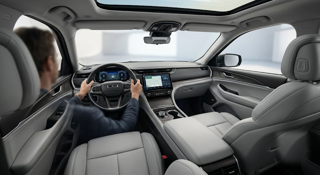 Kia Telluride interior illustration