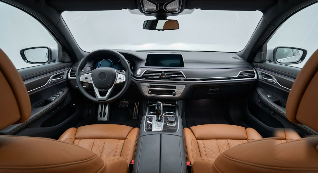 Tesla Model S interior illustration