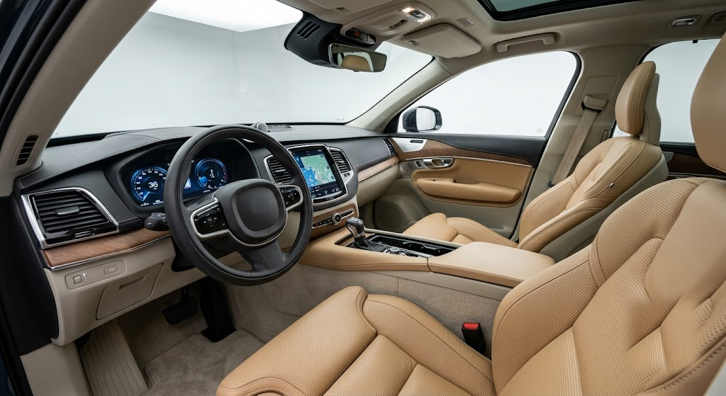 Tesla Model X interior illustration